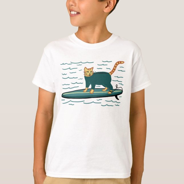 Camiseta Gato de Gato de Navegação (Frente)