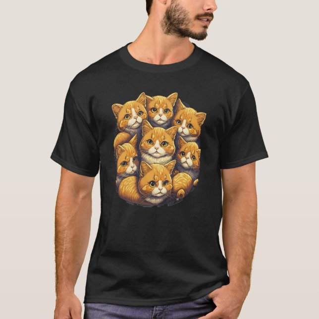 Camiseta Gato de Gato e Gatinhos (Frente)