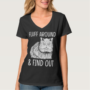 Camiseta Gato De Gato Humor Adulto Fluxando E Descobrindo