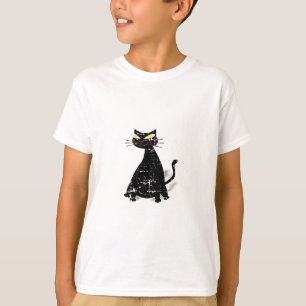 Camiseta Gato de Gordura Preta Distante