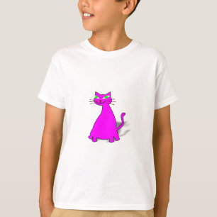 Camiseta Gato De Gordura Rosa