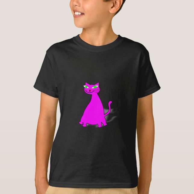 Camiseta Gato De Gordura Rosa (Frente)