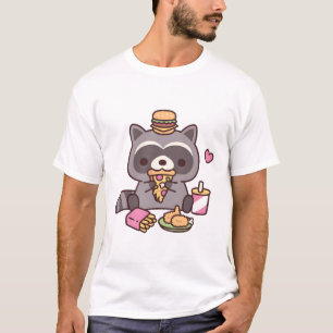 Camiseta Gato de guaxinim, Comida rápida