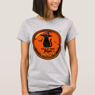 Camiseta gato de Halloween