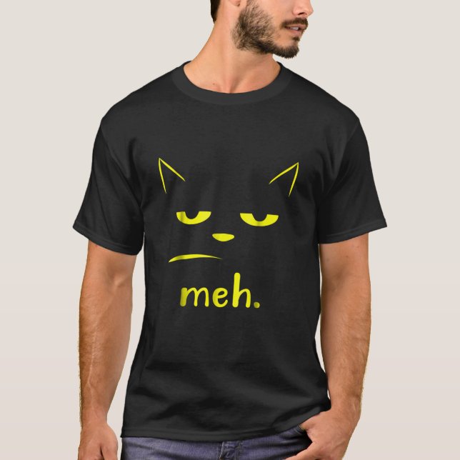 Camiseta Gato De Halloween Sarcástico E Engraçado (Frente)