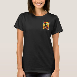 Camiseta Gato de Halloween Sentado Chapéu de Bruxas