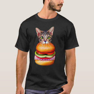 Camiseta Gato de Hamburger Gato Catburger Idea de Gato