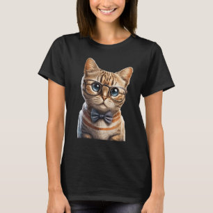 Camiseta Gato De hipster Para Gatinho