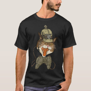 Camiseta Gato De Jogos Alemães De Pickelhaube.
