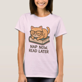 Camiseta Gato de Laranja Cinto com Coroa Flor - Raparigas K