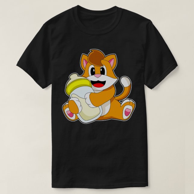 Camiseta Gato de leite Leite (Frente do Design)
