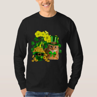 Camiseta Gato de Leprechaun de Gato Abissino