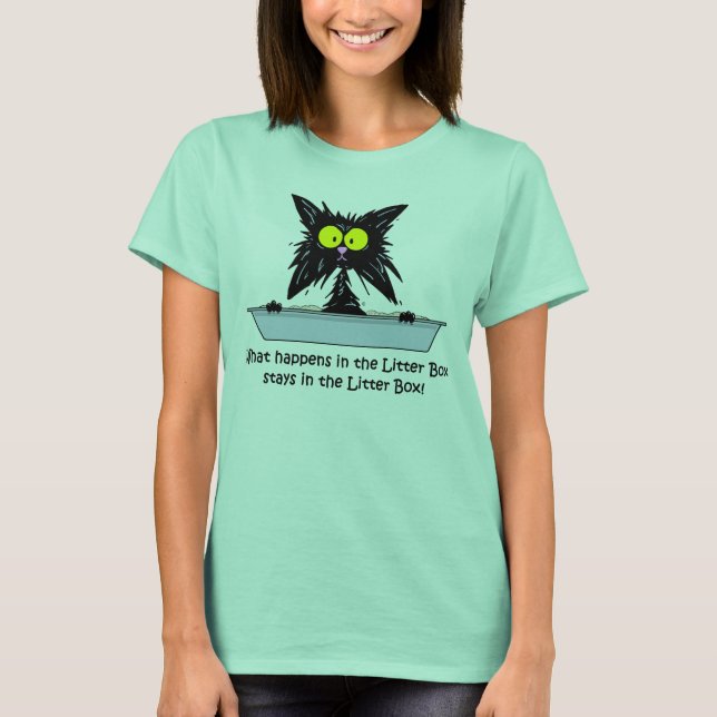 Camiseta Gato de Litterbox (Frente)