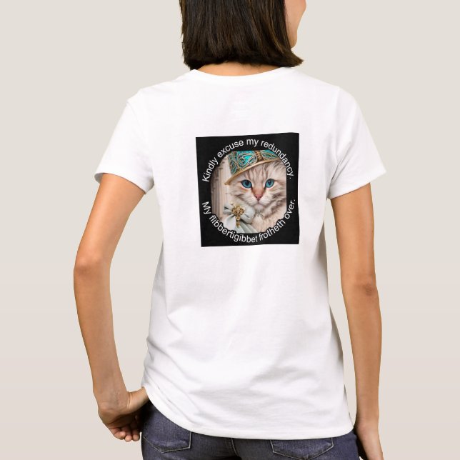 Camiseta Gato de Luxo Italiano: Selvagem (Verso)