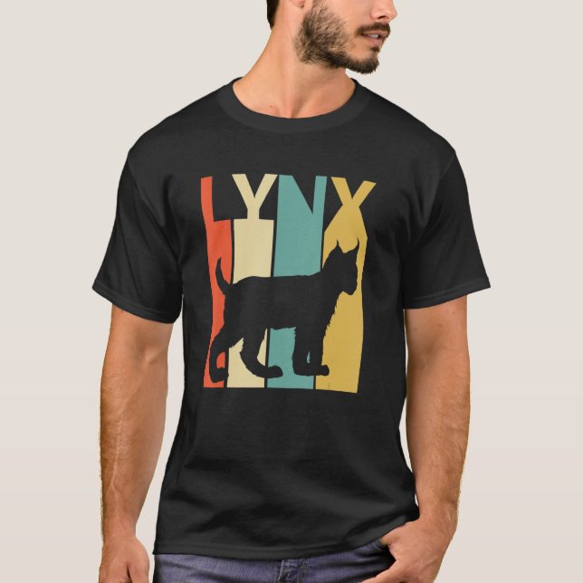 Camiseta Gato de Lynx bonito (Frente)
