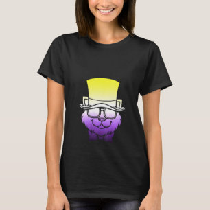 Camiseta Gato de Mães Gato de Pet Agender Animal Genderflui