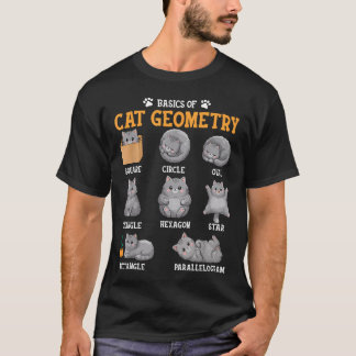 Camiseta Gato de Matemática Engraçado Professor de Matemáti