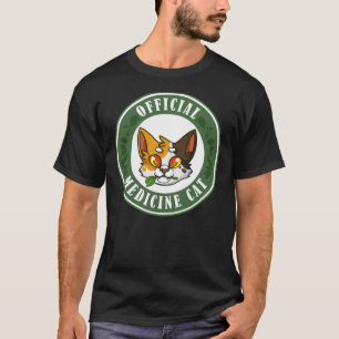 Camiseta Gato de Medicina Oficial - Crachá de Guerreiros
