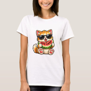 Camiseta Gato de Melancia Legal