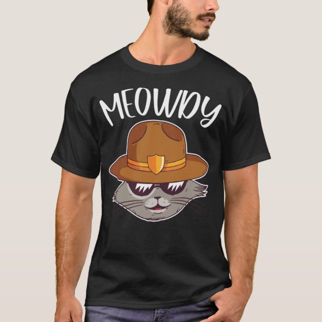 Camiseta Gato de Memória do Texas Meowdy (Frente)