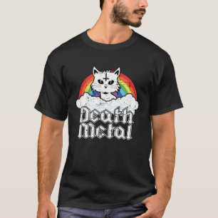 Camiseta Gato de metal por morte - Gato estético de Gótico 