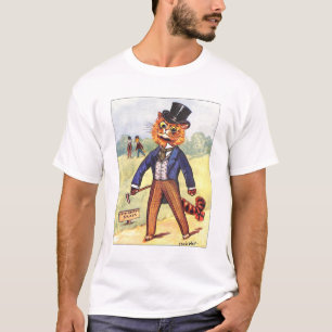 Camiseta Gato de Moda de Louis Wain