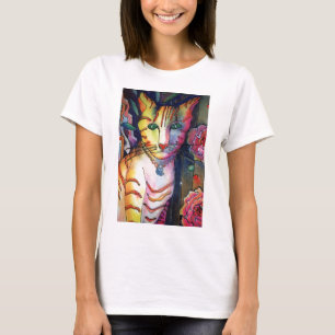 Camiseta Gato de muitas cores
