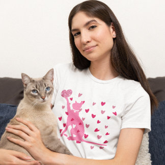 Camiseta Gato de namorados
