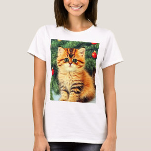 Camiseta Gato de natais vintages