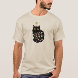 Camiseta Gato de Natal