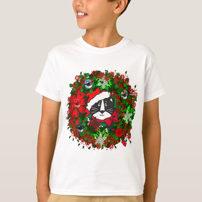 Camiseta Gato de Natal (Frente)