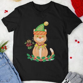 Camiseta Gato de Natal