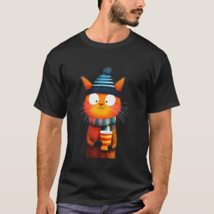 Camiseta Gato de Natal Gato Feline Festa Kitten Win