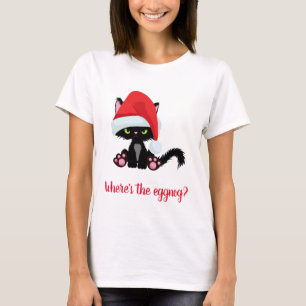Camiseta Gato de Natal ranzinza Onde está o Ovo