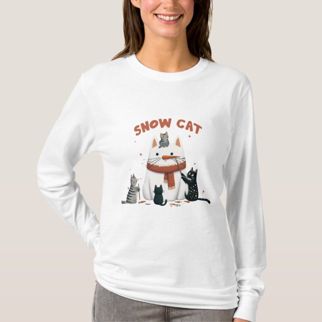 Camiseta Gato de Neve (Frente)