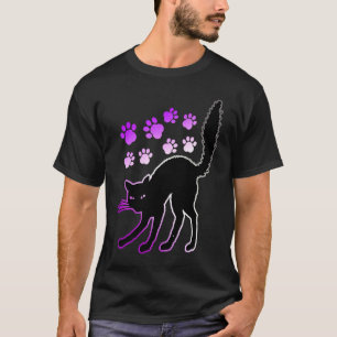 Camiseta Gato de Orgulho Asexual Gato Gato Gato Gato Gato G