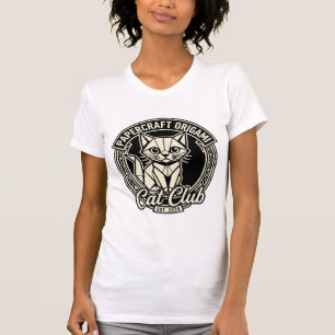 Camiseta Gato de origami de papel engraçado Gráfico - Paper