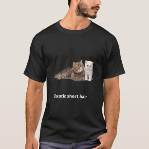 Camiseta Gato de Pai de Gato de Gato da Mãe Exótico