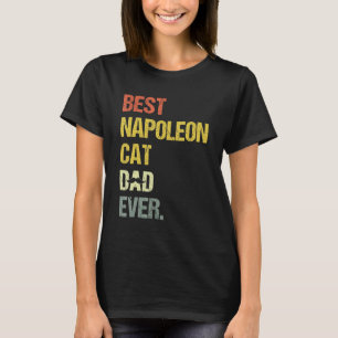Camiseta Gato de Pai de Gato de Napoleão Melhor