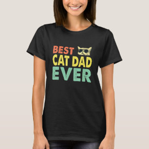 Camiseta Gato De Pai De Gato Do Melhor Pai De Gato Do Vinta