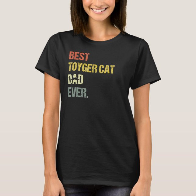 Camiseta Gato de Pai de Gato do Melhor Toyger (Frente)