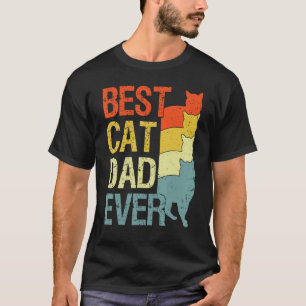 Camiseta Gato de Pai de Gato Melhor de Vintage Alguma Vez c