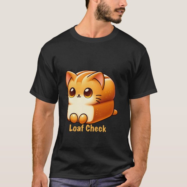 Camiseta Gato de Pão Verificado (Frente)