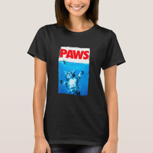 Camiseta Gato De Pata E Cima Do Rato, Gato Engraçado Paró