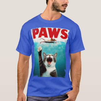 Camiseta Gato de Pata e Rato Cima Gato Engraçado