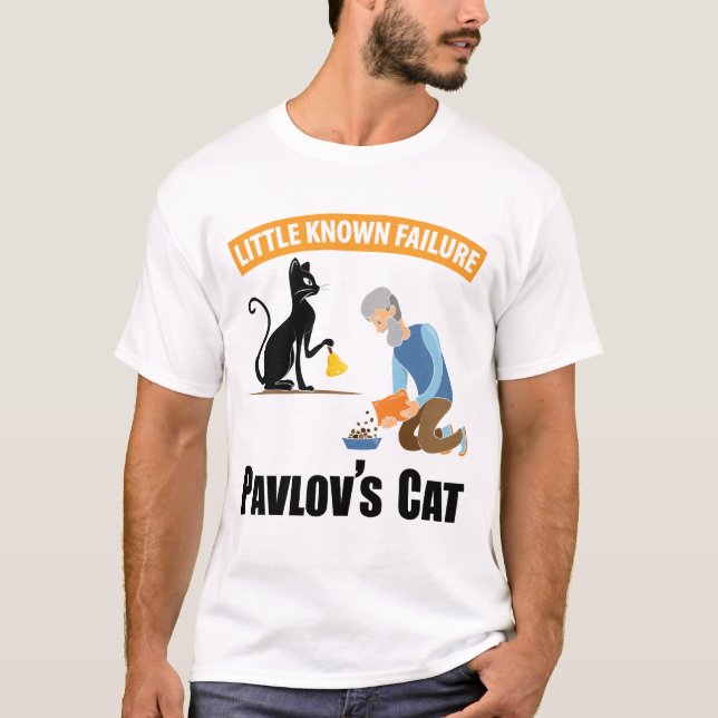 Camiseta Gato de Pavlov - Psicologia Engraçada (Frente)