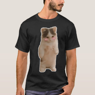 Camiseta Gato De Pé Engraçado E Bonito Ou Memória De Gatinh