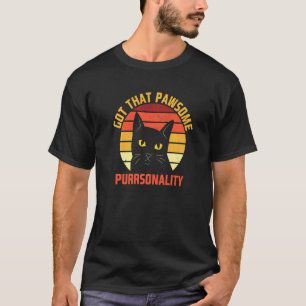 Camiseta Gato de Personalidade Incrível Citação Motivaciona