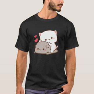 Camiseta Gato de pêssego do mochi fofo Clássico