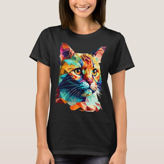 Camiseta Gato de Poli Baixo (Frente)